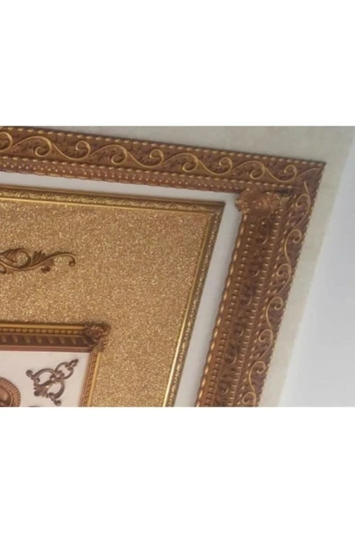 MİVA KONSEPT Dekoratif Poliüretan Saray Duvar&Tavan Çıta Bordürü -Beyaz Altın (EN:10 CM-BOY:100 CM)-Duvar Süsü - Resim 6