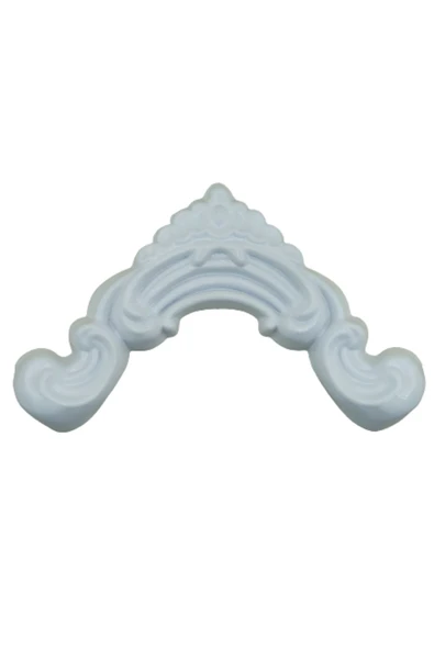 DECOZZA Beyaz 2.5 Çıta Uyumlu Dekoratif 4 Lü Köşe Motifi ürün görseli 1