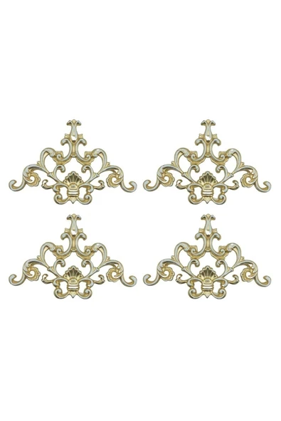 DECOZZA Dekoratif Bronz 4'lu Motif Paketi - Resim 4
