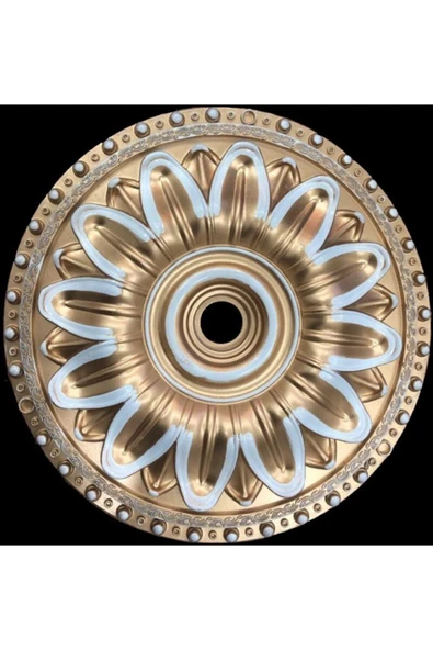 SepetteBiz Estetik Tekli Avize Göbeği Bronz 40x40 cm ürün görseli 1