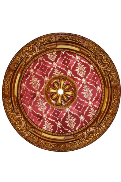 Decomarket Decogold 90 Cm Oval Kahve Eskitme Saray Tavan