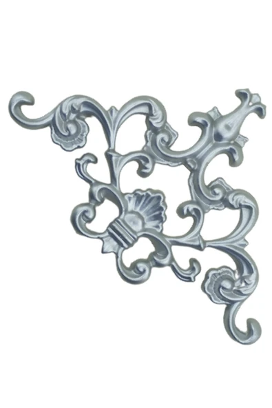 Decomarket Decogold Saray Tavan Köşe Motif 27*18 Cm Gümüş - Resim 2