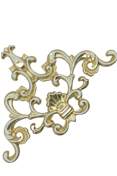 Decomarket Decogold Saray Tavan Köşe Motif 27*18 Cm Bronz - Resim 3