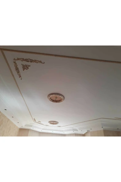 Decomarket Decozza Oval 90cm Bronz Saray Tavan Göbek - Resim 3