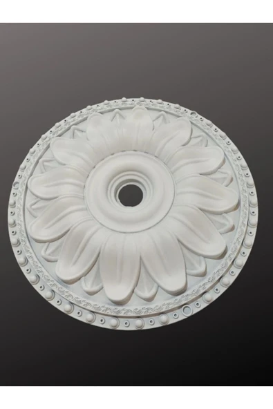 MİVA KONSEPT Dekoratif Boyanabilir Avize Göbegi / Çıta Motifi - 40 Cm ürün görseli 1