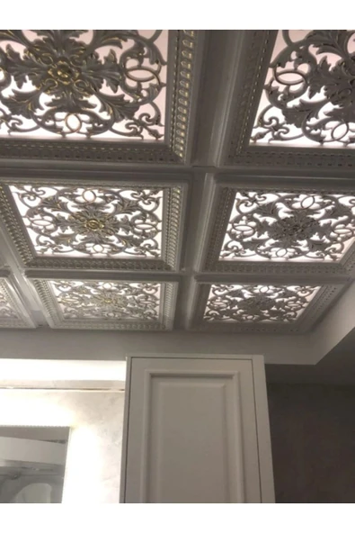 MİVA KONSEPT 60X60 CM ASMA TAVAN UYUMLU LED DÖŞENEBİLİR AVANGARDE TAVAN PANELİ-BRONZ (PATİNA) RENK - Resim 3