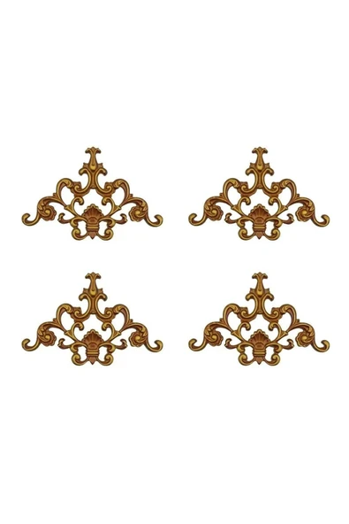 MİVA KONSEPT 41X26 CM Dekoratif Tavan-Duvar-Kapı-Mobilya Köşe Motifi 4'LÜ SET ürün görseli 1