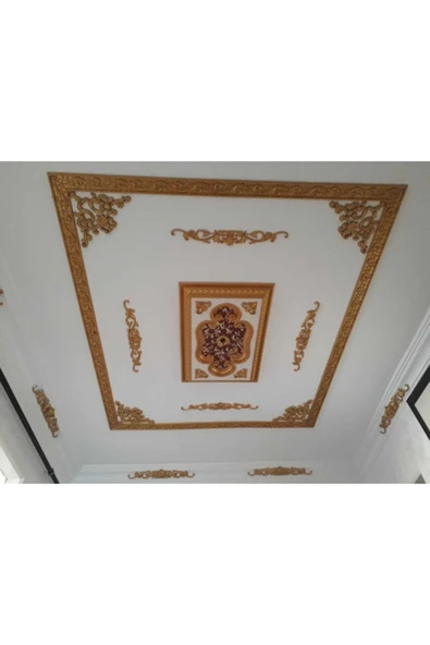 Decomarket Decogold Saray Tavan Köşe Motif 41*26 Cm Altın - Resim 7