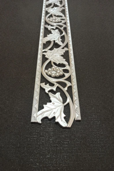 DECOGOLD Gümüş Duvar Ve Tavan Bordürü 10 Cm Eninde 100cm Uzunluğunda Dgk-14 - Resim 2