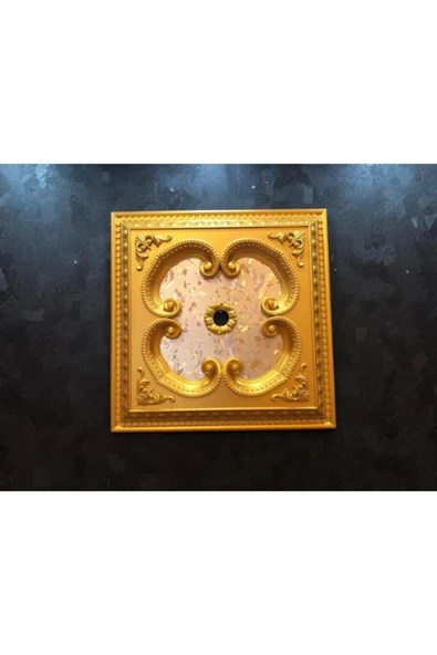 Decomarket 60 cm Kare Altın Rengi Saray Tavan - Resim 5