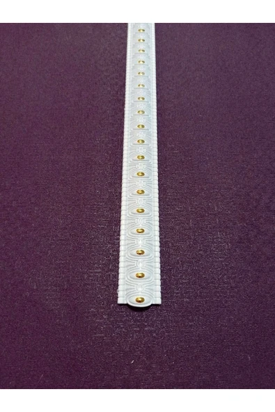 MİVA KONSEPT Poliüretan Dekoratif  Duvar&Tavan Çıta Bordürü -Beyaz Altın Renk  (EN:4 CM-BOY:100 CM)-Duvar Süsü - Resim 3