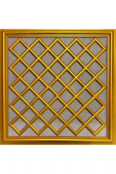 MİVA KONSEPT ASMA TAVAN UYUMLU LED DÖŞENEBİLİR  60X60 CM TAVAN PANELİ- ALTIN RENK ürün görseli 1