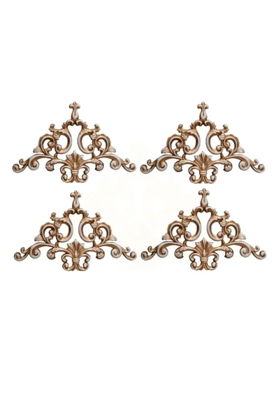 MİVA KONSEPT 41X26 CM Dekoratif Tavan-Duvar-Kapı-Mobilya Köşe Motifi 4'LÜ SET ürün görseli 1