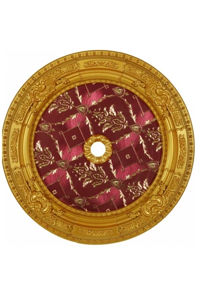 MİVA KONSEPT 60X60 OVAL ALTIN  RENK SARAY TAVAN GÖBEK ürün görseli 1