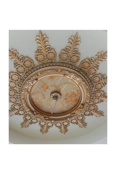 Decomarket Decogold 60 Cm Oval Bronz Saray Tavan - Resim 2