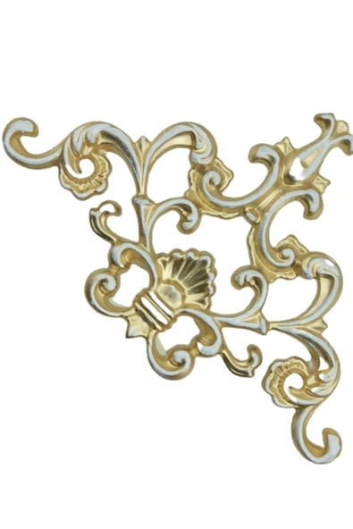 Decomarket Decogold Saray Tavan Köşe Motif 27*18 Cm Bronz - Resim 2