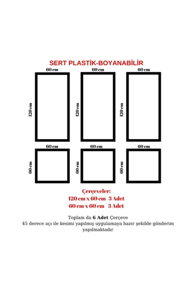 decofloor Dekoratif Boyanabilir Duvar Çıtası 2,5 cm ÇITA004 - Resim 2