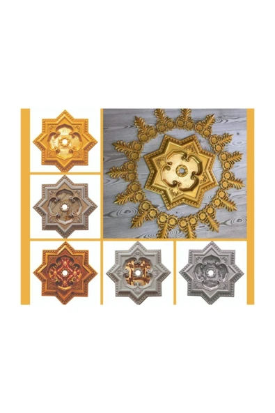 Decomarket Decogold 60 Cm Yıldız Altın Saray Tavan - Resim 4