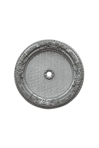 MİVA KONSEPT 60X60 OVALGÜMÜŞ  RENK SARAY TAVAN GÖBEK ürün görseli 1