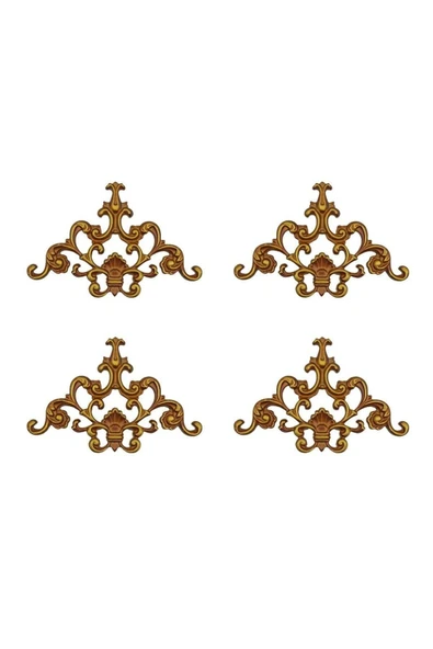 DECOZZA Dekoratif Kahve Eskitme 4'lu Motif Paketi ürün görseli 1