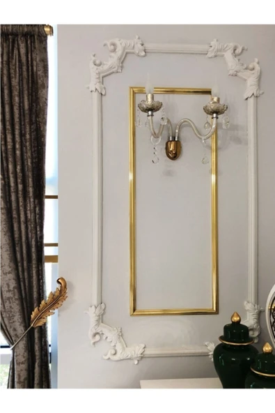 DECOZZA Bronz 4 Cm Çıta Uyumlu Dekoratif 4'lu Köşe Motifi Seti - Resim 7