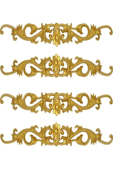 MİVA KONSEPT DEKORATİF POLİÜRETAN TAVAN-DUVAR-MOBİLYA -DEKOR-KAPI PAPATYA 4 LÜ MOTİF SET (10 CM X 65 CM) ürün görseli 1