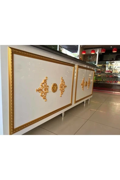 Decomarket Decogold Tavan Köşe Motif 27*18 Cm Altın - Resim 7