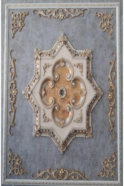 MİVA KONSEPT DEKORATİF POLİÜRETAN TAVAN-DUVAR-MOBİLYA -DEKOR-KAPI PAPATYA 4 LÜ MOTİF SET (10 CM X 65 CM) - Resim 5