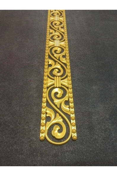 MİVA KONSEPT Poliüretan Dekoratif  Duvar&Tavan Çıta Bordürü -Altın Renk  (EN:10 CM-BOY:100 CM)-Duvar Süsü - Resim 3