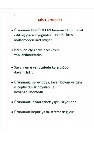 MİVA KONSEPT DEKORATİF BOYANABİLİR POLİÜRETA DUVAR ÇITASI- 5 Lİ HAZIR ÇERÇEVE SETİ - Resim 4
