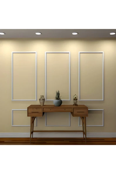 MİVA KONSEPT DEKORATİF BOYANABİLİR POLİÜRETAN DUVAR ÇITASI - 6' LI HAZIR KESİM ÇERÇEVE SETİ-DUVAR SÜSÜ ürün görseli 1