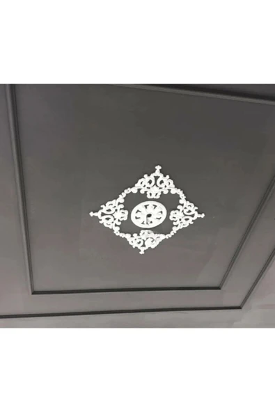 MİVA KONSEPT Saray Tavan Motif 25X25 Cm Oval Küçük Avize Göbeği - Resim 2