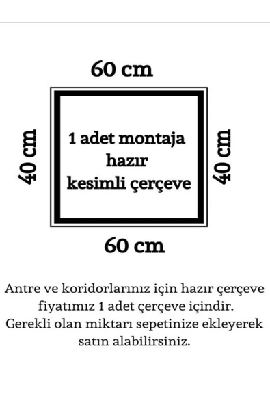 MİVA KONSEPT DEKORATİF BOYANABİLİR POLİÜRETAN HAZIR 1 ADET ANTRE VE KORİDOR ÇERÇEVESİ (EN: 2.5 CM) - Resim 2
