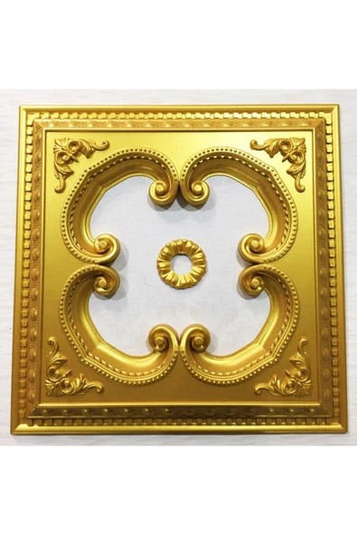 DECOGOLD Altın Kare Saray Tavan 60cm*60cm ürün görseli 1