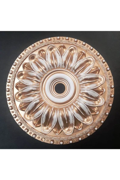 SepetteBiz Estetik Tekli Avize Göbeği Bronz 40x40 cm - Resim 2