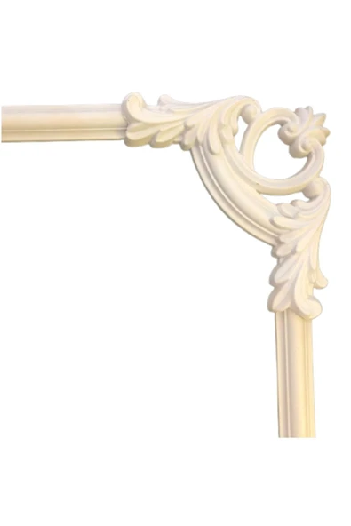 DECOGOLD Decozza Boyanabilir Çıta Köşe Motifi 4 Cm 4 Lü Paket 4 Cm Çıta Uyumlu - Resim 3