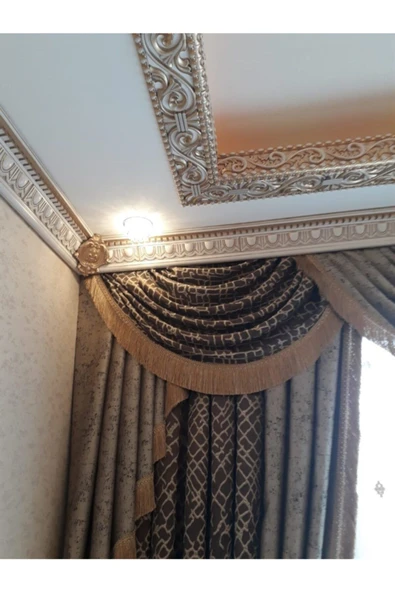 Decomarket Decogold Patina Saray Tavan Kartonpiyer 13 cm - Resim 3