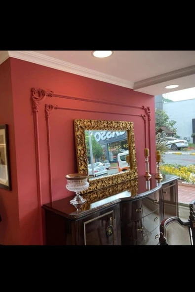 MİVA KONSEPT Dekoratif Poliüretan Boyanabilir 2,5 CM Uyumlu Duvar Çıtası Köşe Motifi (SET 116) - Resim 5