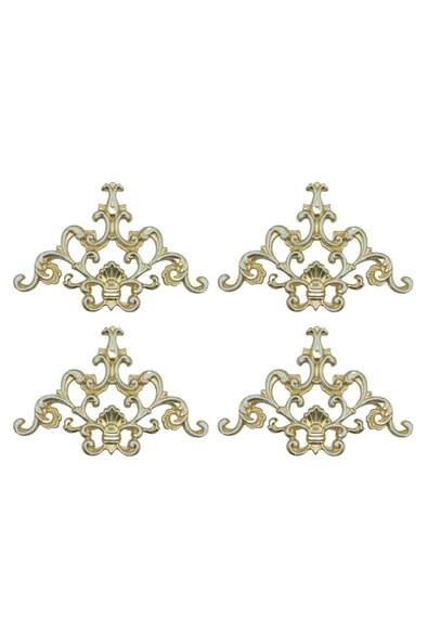 DECOZZA Dekoratif Bronz 4'lu Motif Paketi ürün görseli 1