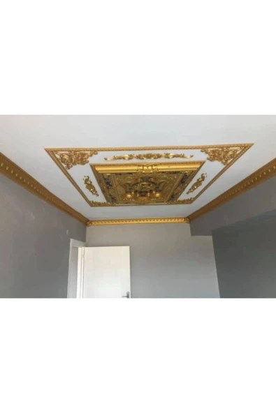 MİVA KONSEPT DEKORATİF POLİÜRETAN SARAY TAVAN KARTONPİYER -K.ESKİTME RENK (EN 13 CM -BOY:100 CM)-DUVAR SÜSÜ - Resim 5