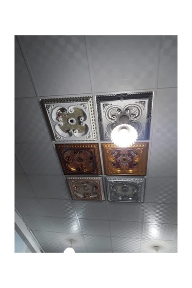Decomarket Decogold 60*60 Cm Gümüş Saray Tavan - Resim 2