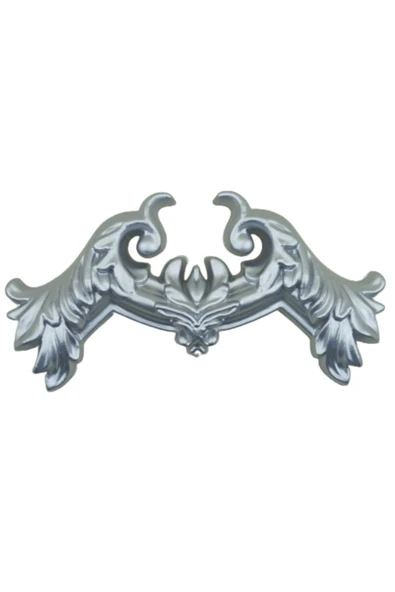 DECOZZA Gümüş 4 Cm Çıta Uyumlu Dekoratif 4'lu Köşe Motifi Seti ürün görseli 1