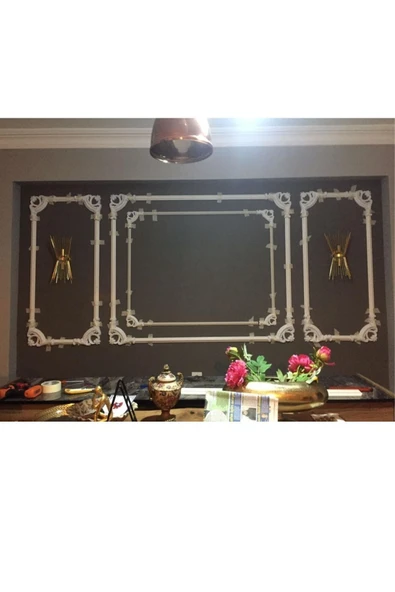 DECOGOLD Decozza Boyanabilir Çıta Köşe Motifi 4 Cm 4 Lü Paket 4 Cm Çıta Uyumlu - Resim 5