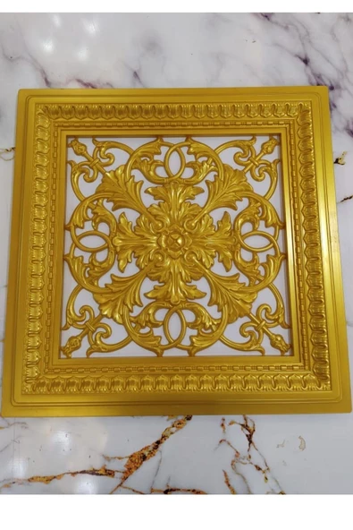 DECOZZA Saray Tavan 60 Cm Gold Panel Led Döşenebilir Asma Tavan Uyumlu ürün görseli 1