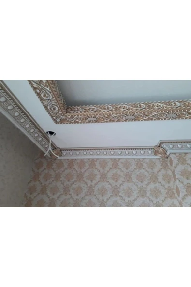 MİVA KONSEPT Dekoratif Poliüretan Saray Duvar&Tavan Çıta Bordürü -Renk :Gümüş (EN:10 CM-BOY:100 CM)-Duvar Süsü - Resim 7