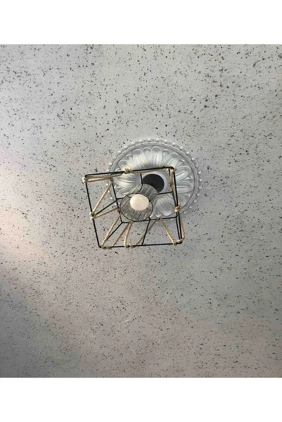 MİVA KONSEPT Dekoratif Boyanabilir Avize Göbegi / Çıta Motifi - 40 Cm - Resim 5