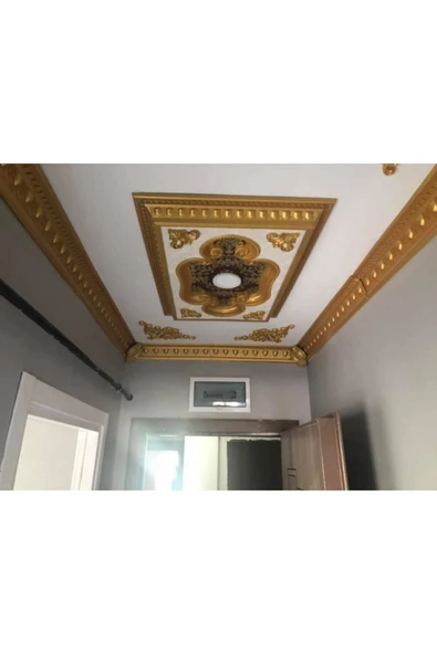 Decomarket Decogold Patina Saray Tavan Kartonpiyer 13 cm - Resim 6