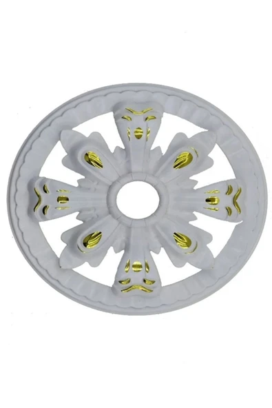 MİVA KONSEPT Saray Tavan Motif 25X25 Cm Oval Küçük Avize Göbeği ürün görseli 1