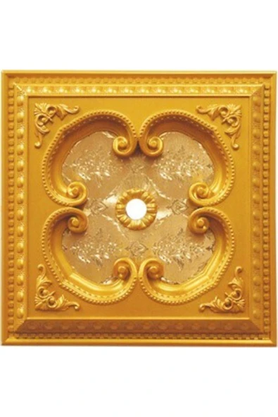 Decomarket 60 cm Kare Altın Rengi Saray Tavan ürün görseli 1