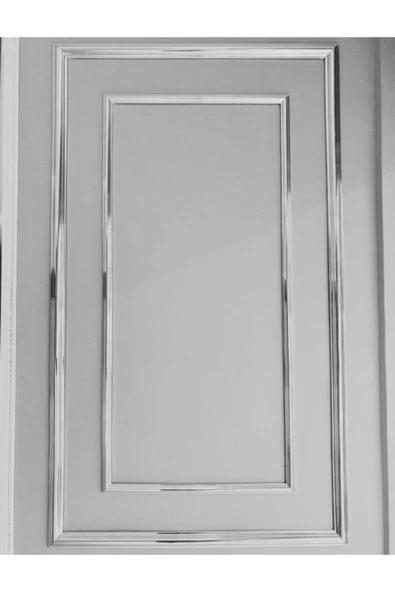 MİVA KONSEPT GÜMÜŞ (SİLVER) RENK DEKORATİF POLİİÜRETAN DUVAR ÇITASI ( 1 BOY :240 CM EN :2.5 CM) - Resim 3